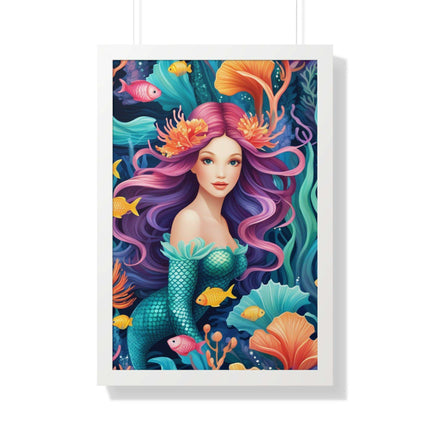 Enchanted Mermaid Retreat Vertical Wall Art - Artisan Designed by Maison d'Elite - Très Elite