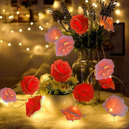 Enchanted Rose Glow: 3m LED Fairy Lights for Valentine's Day