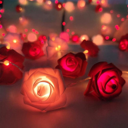 Enchanted Rose Glow: 3m LED Fairy Lights for Valentine's Day