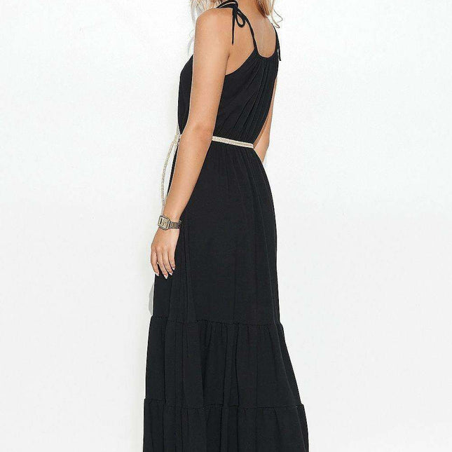 Enchanting A-Line Maxi Dress in Serene Meadow