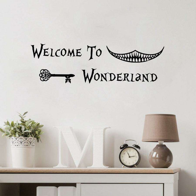 Enchanting Alice in Wonderland Wall Decal for Stylish Home Makeover