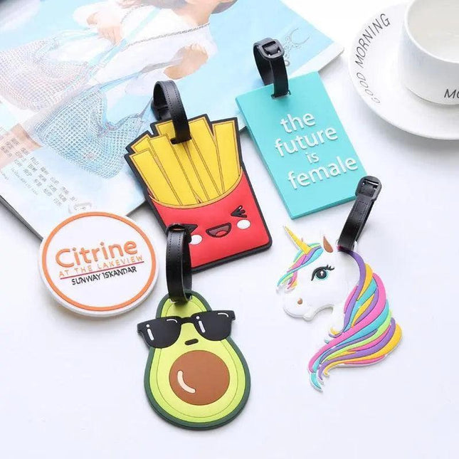 Enchanting Avocado Unicorn Luggage Tag for Magical Travelers