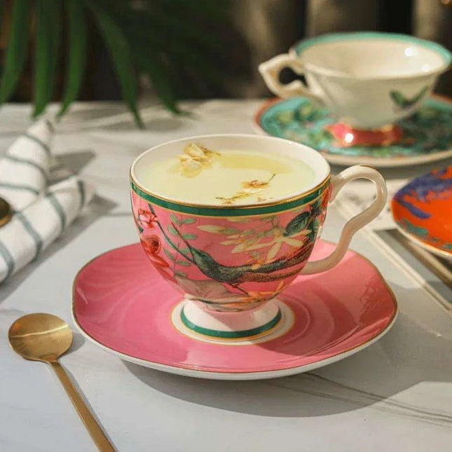 Enchanting Butterfly Haven Bone China Tea Cup and Saucer Collection