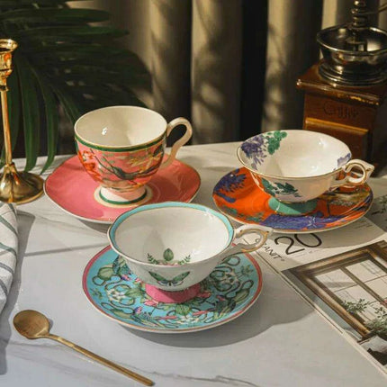 Enchanting Butterfly Haven Bone China Tea Cup and Saucer Collection - Très Elite