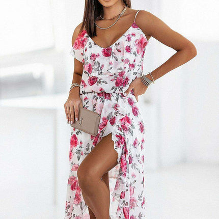 Enchanting Floral Chiffon Dress EU For Women Europe - Très Elite
