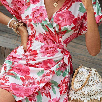 Enchanting Floral Sleeveless Dress - Women's Summer Elegance - Très Elite