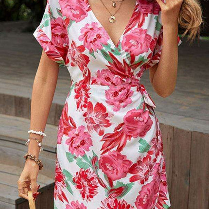 Enchanting Floral Sleeveless Dress - Women's Summer Elegance - Très Elite
