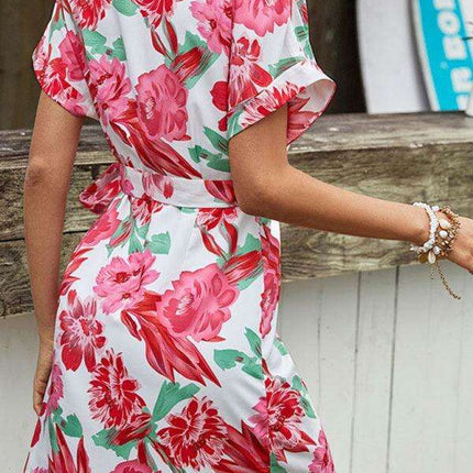Enchanting Floral Sleeveless Dress - Women's Summer Elegance - Très Elite