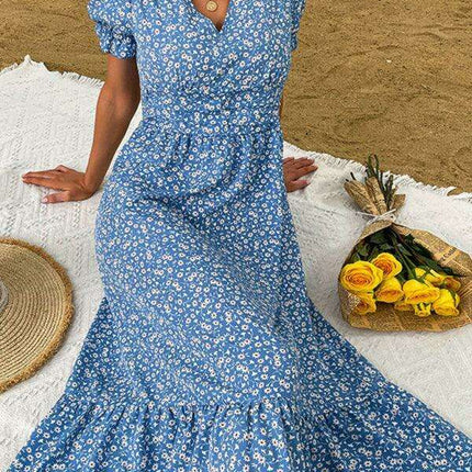 Enchanting Floral Summer Dress for Women in Vibrant Garden Print - Très Elite