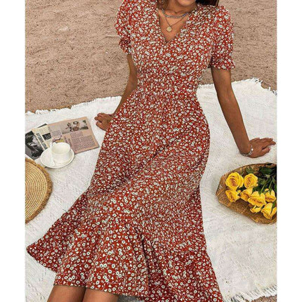 Enchanting Floral Summer Dress for Women in Vibrant Garden Print - Très Elite