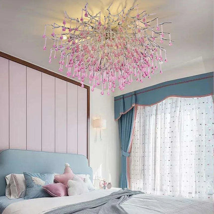 Enchanting Pink Crystal Chandelier- Très Elite- Très Elite