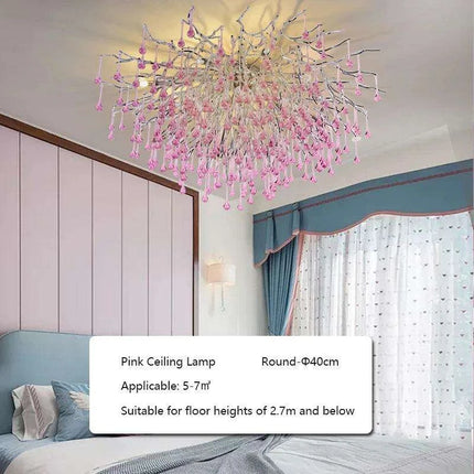 Enchanting Pink Crystal Chandelier- Très Elite- Très Elite