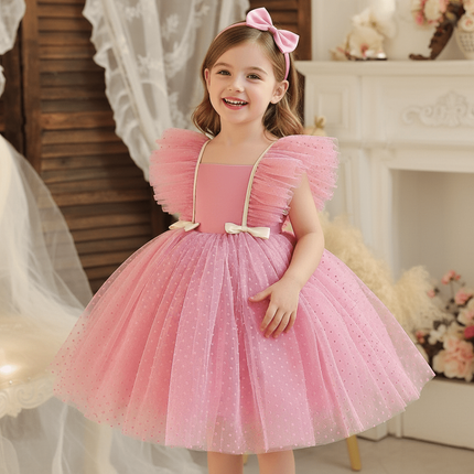 Enchanting Red Tutu Dress for Girls: Perfect for Festive Celebrations- Très Elite- Très Elite