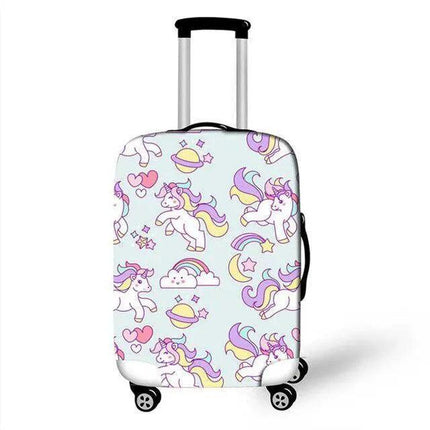 Enchanting Unicorn Neoprene Suitcase Protector for 18-32 Inch Luggage