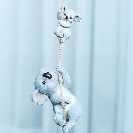 Enchanting Whimsical Animal Resin Hanging Decorations for Outdoor Villa Aesthetics