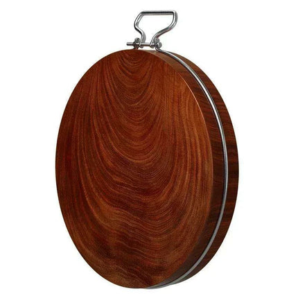Ergonomic Hardwood Round Chopping Board - Premium Double-Sided Culinary Essential - Très Elite