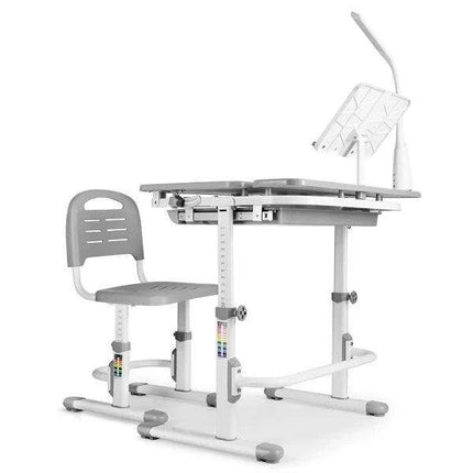 Ergonomic Kids Study Desk and Chair Set with Adjustable Brightness Lamp - Perfect for Learning - Très Elite
