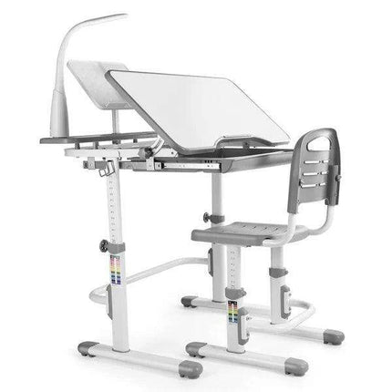 Ergonomic Kids Study Desk and Chair Set with Adjustable Brightness Lamp - Perfect for Learning - Très Elite