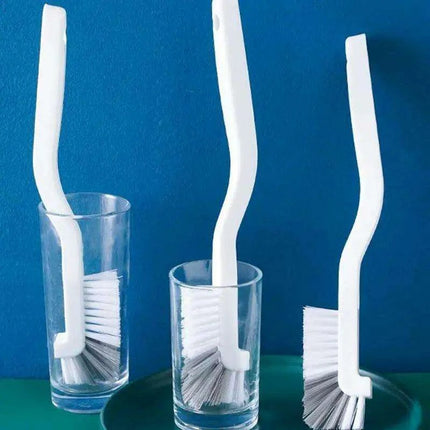 Ergonomic Long-Handled Kitchen Scrub Brush for Easy Cleaning and Compact Storage - Très Elite