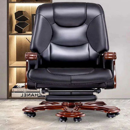Ergonomic Luxury Leather Rolling Chair- Très Elite- Très Elite