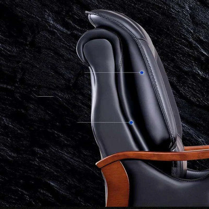 Ergonomic Luxury Leather Rolling Chair - Très Elite