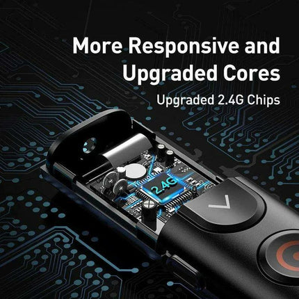 Ergonomic Wireless Presenter with USB Pointer for Smooth Slideshow Control - Très Elite