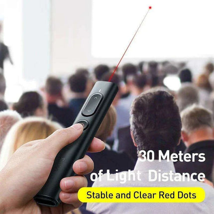 Ergonomic Wireless Presenter with USB Pointer for Smooth Slideshow Control - Très Elite