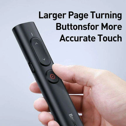 Ergonomic Wireless Presenter with USB Pointer for Smooth Slideshow Control - Très Elite