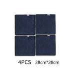 4pcs Blue 28x28cm
