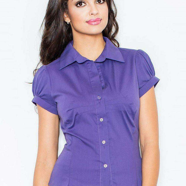 Essential Cotton Blend Short Sleeve Shirt - Model 4009: Comfort Meets Elegance