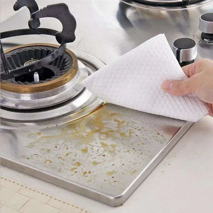 Essential Kitchen Cleaning Wipes Set with Stainless Steel Storage Hanger - Très Elite