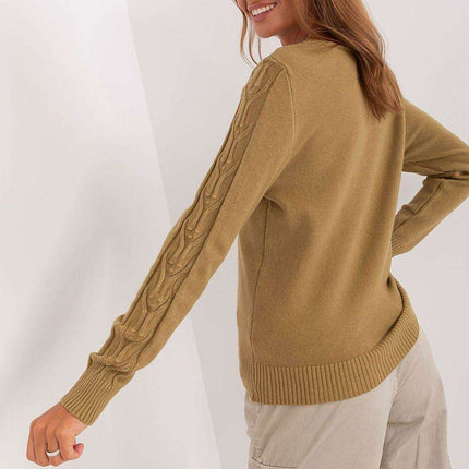 Essential V-Neck Cotton Blend Sweater for Women - Très Elite