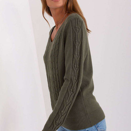 Essential V-Neck Cotton Blend Sweater for Women - Très Elite
