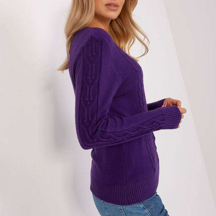 Essential V-Neck Cotton Blend Sweater for Women - Très Elite