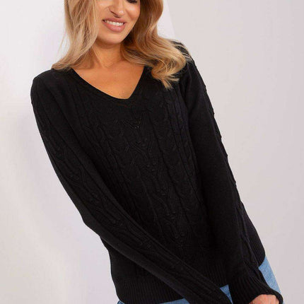 Essential V-Neck Cotton Blend Sweater for Women - Très Elite