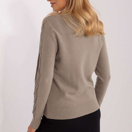 Essential V-Neck Cotton Blend Sweater for Women - Très Elite
