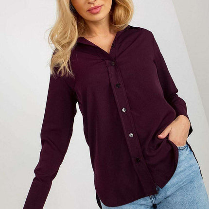 Essential Women's Cotton Blend Long Sleeve Button-Up Shirt - Très Elite