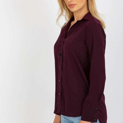 Essential Women's Cotton Blend Long Sleeve Button-Up Shirt - Très Elite