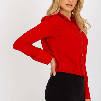 Essential Women's Cotton Blend Long Sleeve Button-Up Shirt - Très Elite