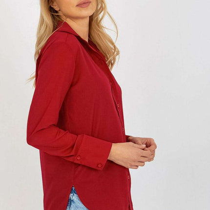 Essential Women's Cotton Blend Long Sleeve Button-Up Shirt - Très Elite