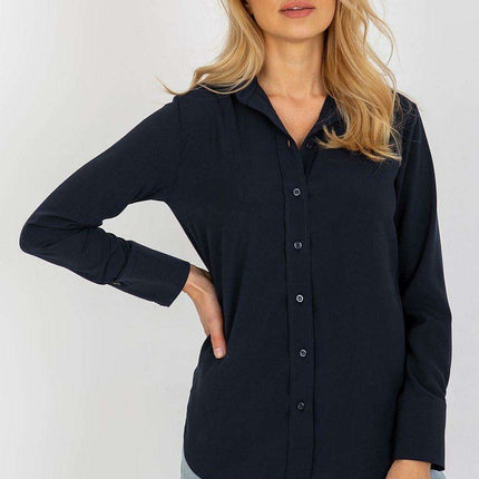 Essential Women's Cotton Blend Long Sleeve Button-Up Shirt - Très Elite