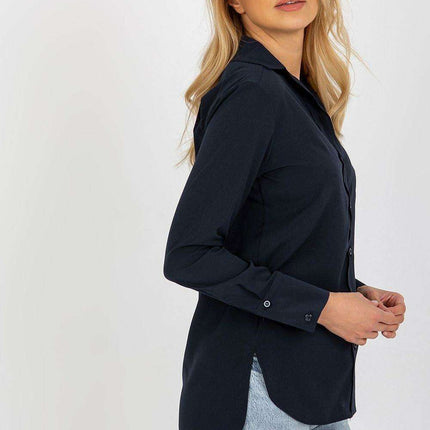 Essential Women's Cotton Blend Long Sleeve Button-Up Shirt - Très Elite