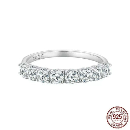 Eternal Sparkle Eco-Friendly Moissanite Engagement Ring - BAMOER's Luxurious Choice - Très Elite