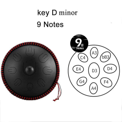 Ethereal 16 Inch D Minor Handpan Steel Drum Set - Your Harmonious Music Companion - Très Elite