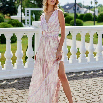 Ethereal Chiffon Maxi Gown - Lorena Skyfall - Très Elite