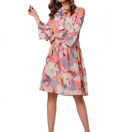 Ethereal Chiffon Neck-Tie Daydress - Très Elite