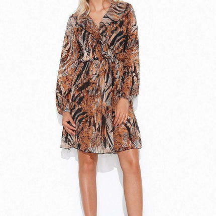 Ethereal Chiffon Ruffle-Accented Midi Dress - Très Elite