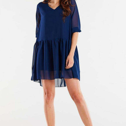Ethereal Chiffon Ruffle Daydress