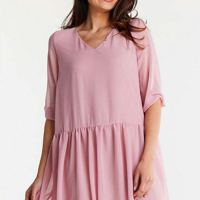 Ethereal Chiffon Ruffle Daydress