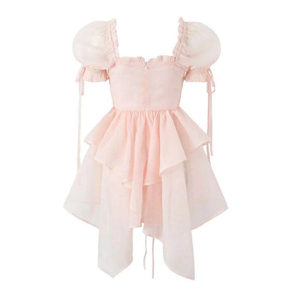 Ethereal Feather-Accented Organza Fairytale Gown - Très Elite